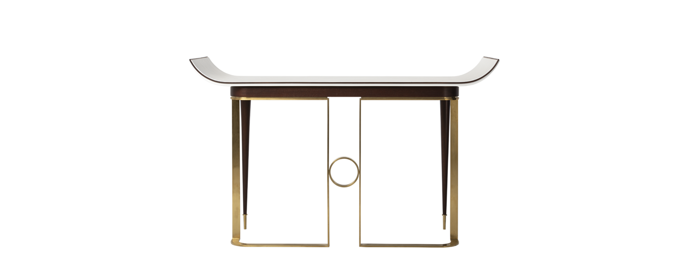 PARCHMENT CONSOLE TABLE